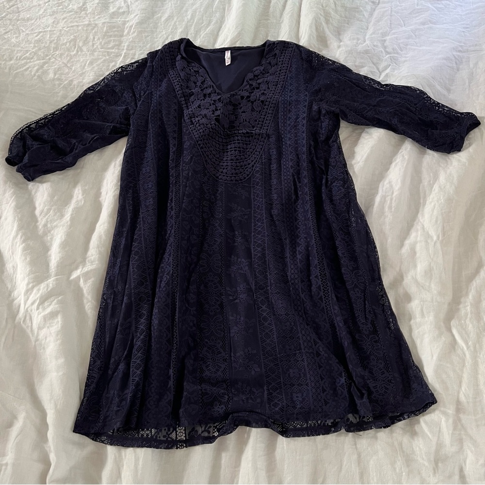 Navy Target Dress, Size 1X